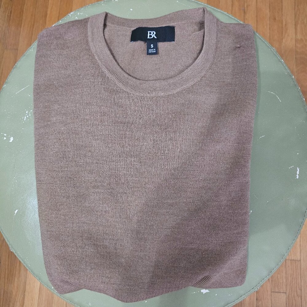 Camel Merino Crew-Neck Sweater